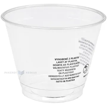 Toidutops RPET 270ml diam. 92mm kõrgus 73mm, pakis 50tk