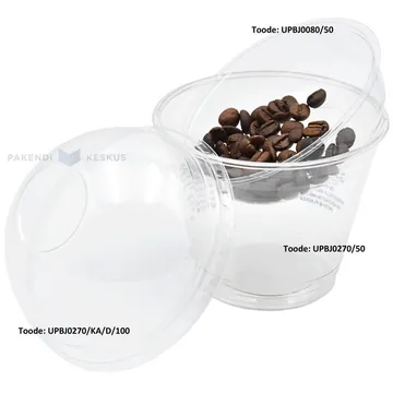 Food cup inside cup RPET 80ml diam. 92mm height 25mm, 50pcs/pack