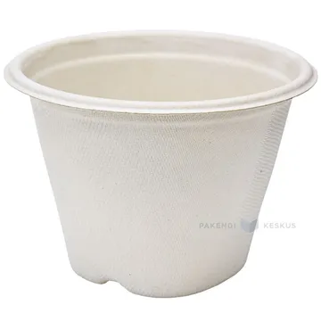 Toidukauss 100% biolagunev/komposteeritav diam. 13cm 250ml, pakis 100tk