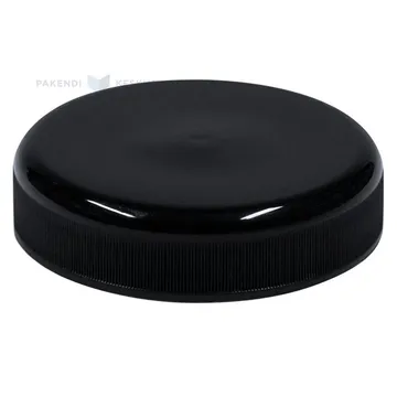 Must kaas plastikust purgile diameetriga 63mm press tihendiga