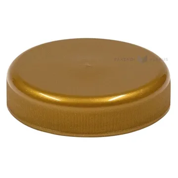 Kuldne kaas plastikust purgile diameetriga 63mm