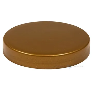 Matt kuldne kaas plastikust purgile diameetriga 70mm