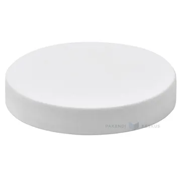 Matte white lid for plastic jar diameter 82mm