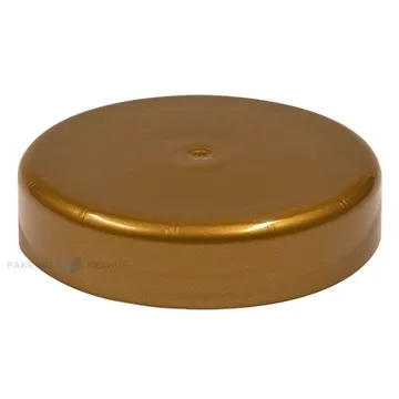 Kuldne kaas plastikust purgile diameetriga 83mm