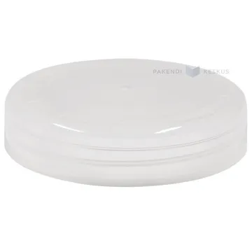 Läbipaistev kaas plastikust purgile diameetriga 83mm