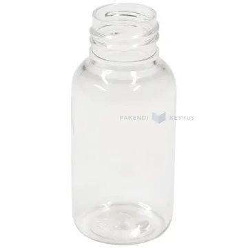 Plastikust pudel "Boston Round" PET 50ml diameetriga 24mm