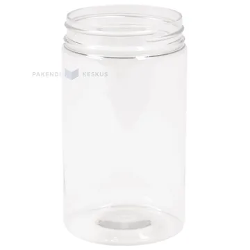 Plastikust purk "Cylindrical" PET 750ml diameetriga 83mm