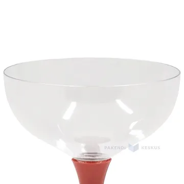 Upper part for reusable plastic champagne goblet 205ml PS 50x machine washable, 20pcs/pack