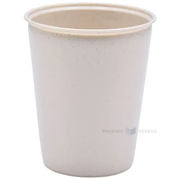 Korduvkasutatav plastikust hall kohvitops 250ml diam. 80mm PP 50x masinpesu