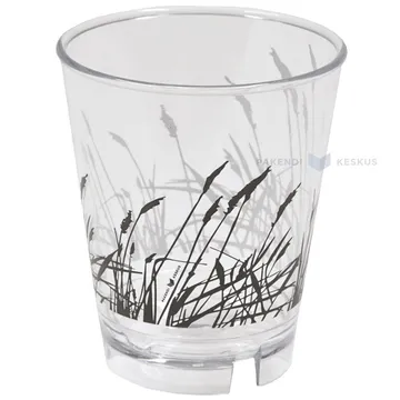 Korduvkasutatav läbipaistev joogitops ''Roostik'' 250ml diameeter 85mm