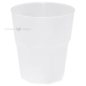 Korduvkasutatav plastikust matt joogiklaas 350ml PP 50x masinpestav