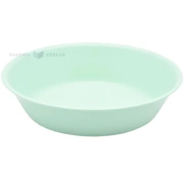 Korduvkasutatav heleroheline plastikust supikauss 17,8cm PP 125x masinpesu