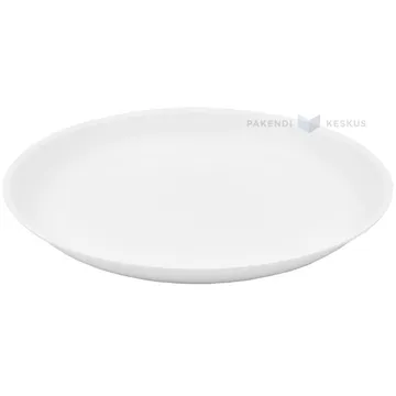 Reusable white plastic plate 20,8cm PP 125x machine washable