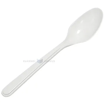 Korduvkasutatav plastikust kohvilusikas 15cm 125x masinpestav, pakis 100tk