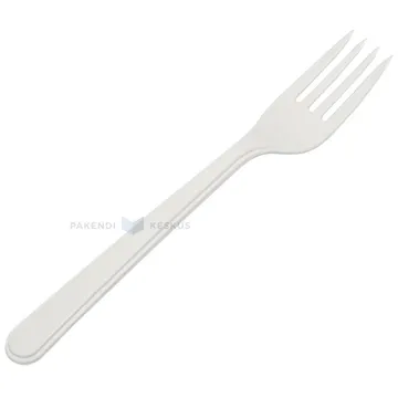 Reusable plastic fork 18cm 125x machine washable, 100pcs/pack