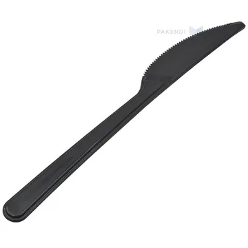 Korduvkasutatav must nuga 18cm PP 125x masinpesu, pakis 100tk