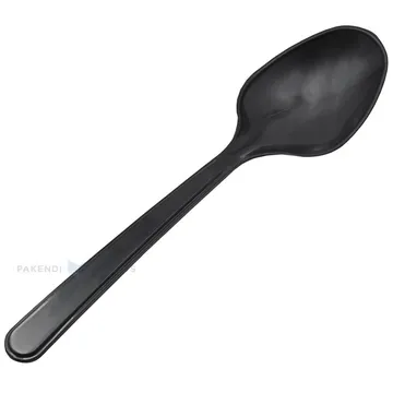 Korduvkasutatav must supilusikas 18cm PP 125x masinpesu, pakis 100tk