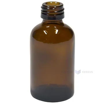 Pruun klaaspudel ilma korgita 30ml diameetriga 18mm