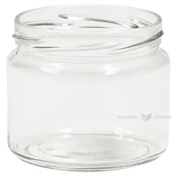 Klaaspurk ilma kaaneta 330ml diameetriga 82mm