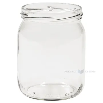 Glass jar without lid 540ml diameter 82mm