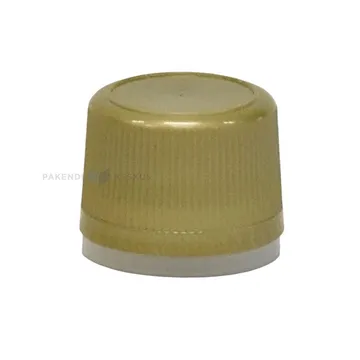 Golden safety cork for glass bottle with diameter 18mm