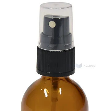 Black spray cork for 30ml glass bottle with diameter 18mm