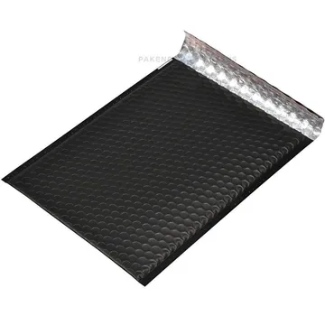 Matte black bubble envelope 22,5x32,5cm A4