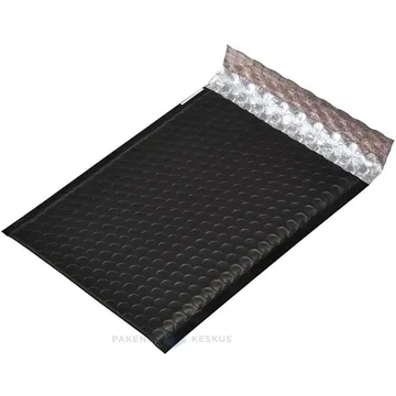 Matte black bubble envelope 17,5x25cm A5