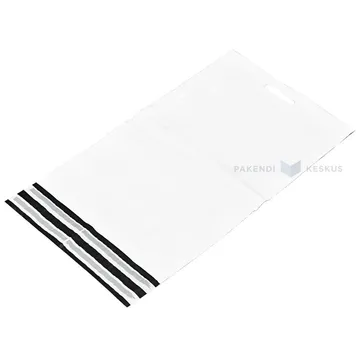 Coex envelope with double glue strip and punch hole 36x52+7+7cm, 10pcs/pack