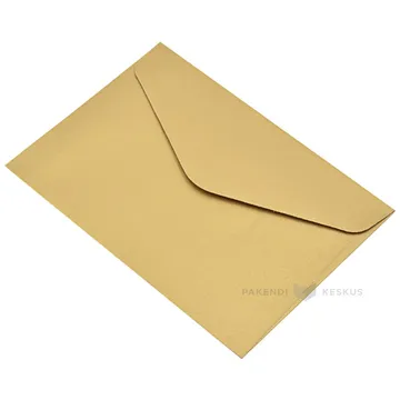 Pärlmutter kuldne postiümbrik 11,4x16,2cm C6, pakis 10tk
