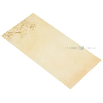 Hõlmikpuu kuldsete detailidega dekoratiivpaberist ümbrikud 22x11cm, pakis 10tk