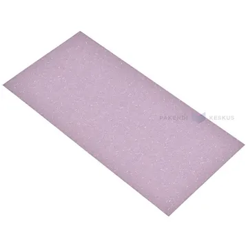 Tekstuurse pinnaga helelillad taaskasutatud paberist ümbrikud 22x11cm, pakis 10tk
