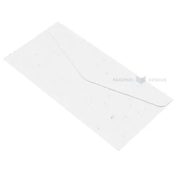 Brown frizzy pattern white recycled paper envelopes 22x11cm, 10pcs/pack