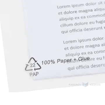 Kleebitav paberist dokumenditasku A5, pakis 100tk