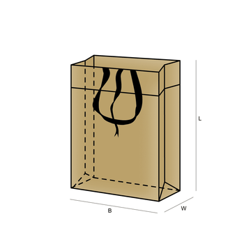 Liimattu satiininauhakahva