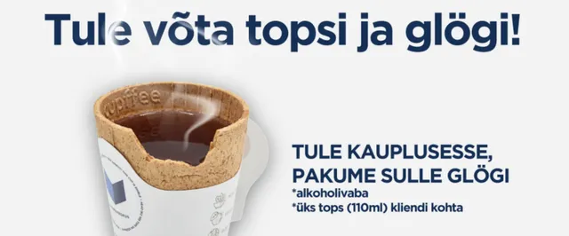 Tule kauplusesse, pakume topsi ja glögi